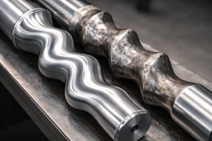 New MONO pump rotor VS a worn stator